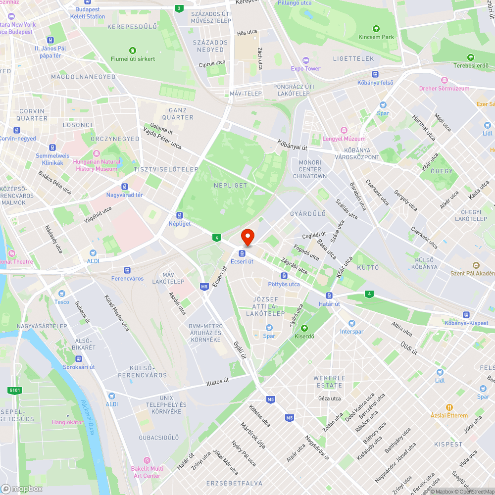 Lezárt parkoló bejelentés helye