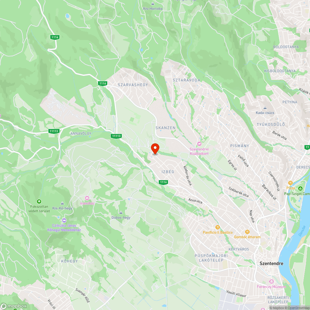 Kátyúsodott útszakasz a Pásztor utca végén bejelentés helye