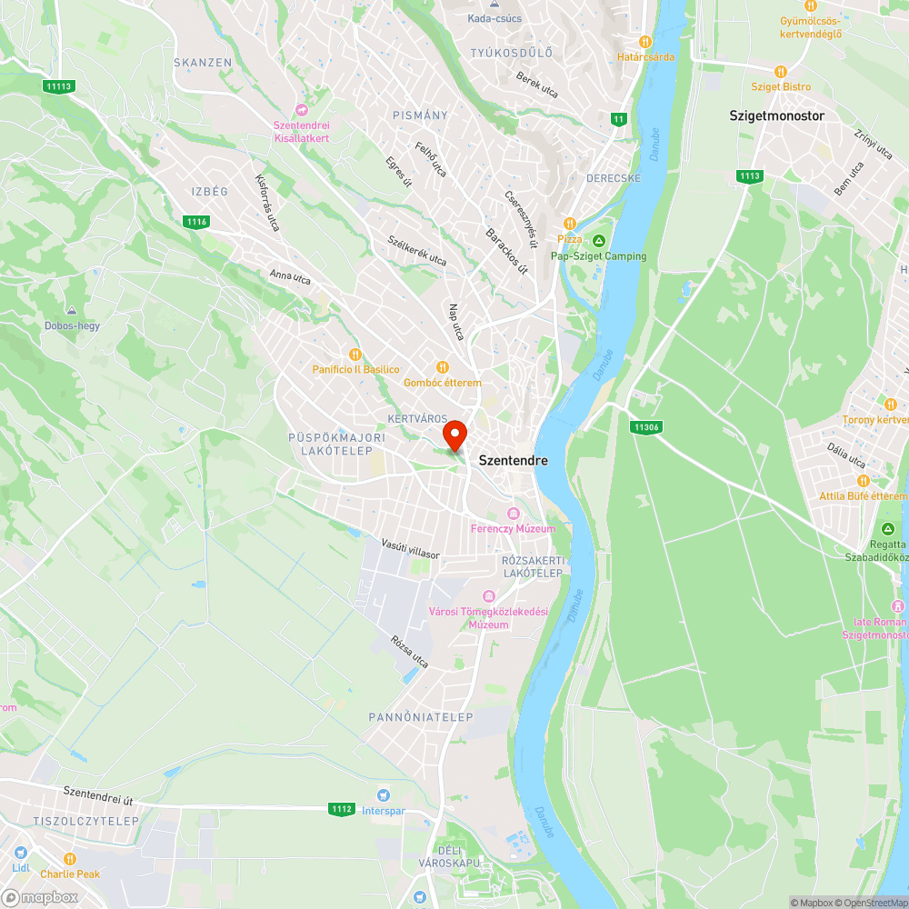 Közvilágitási hiba a Bükkös parton bejelentés helye