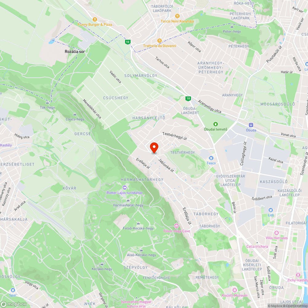 Megsüllyedt aszfalt bejelentés helye