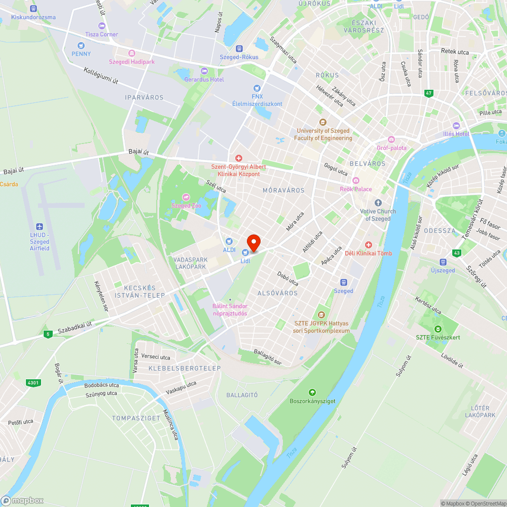 Törések és hullámok a kerékpárúton bejelentés helye