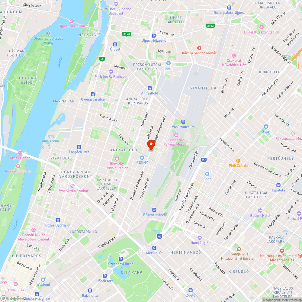 Nem működő közvilágítás Reitter F. utca bejelentés helye