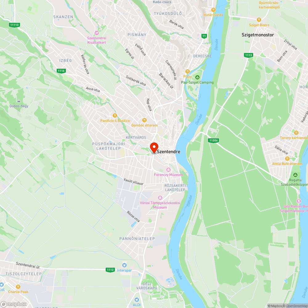 Úthiba a 11-es főút és a Bükkös part találkozásánál (II.) bejelentés helye