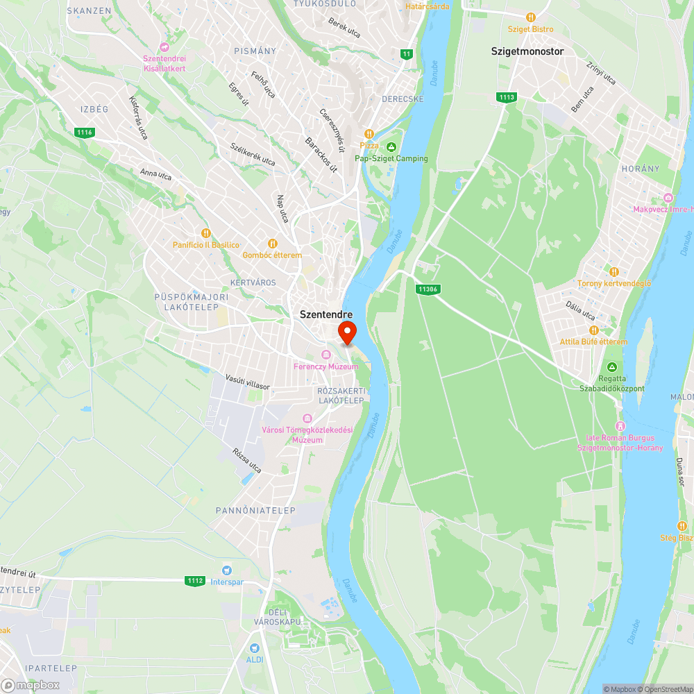 Duna part szennyvíz bejelentés helye