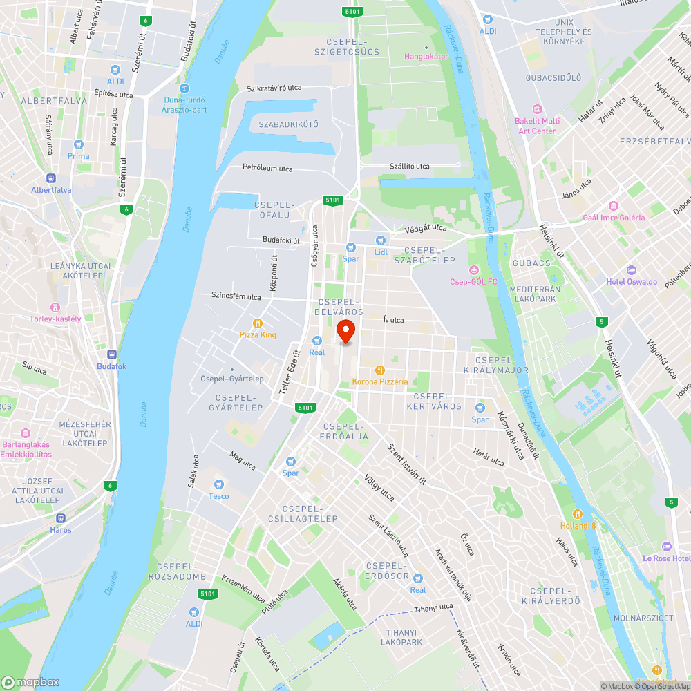 Csepel, Sétáló utca "hotspot" nem működik bejelentés helye