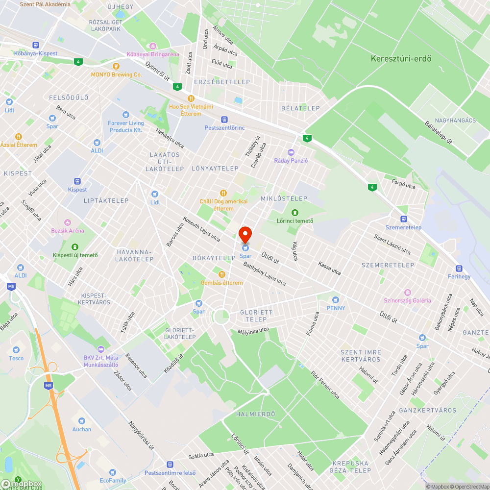 Egy felújított ám  zötykölős átjáró (XVIII. Szarvas csárda tér) bejelentés helye