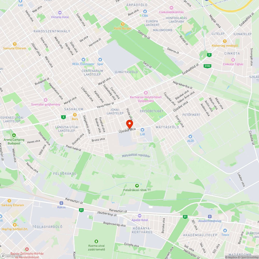 Rendezetlen parkolás bejelentés helye