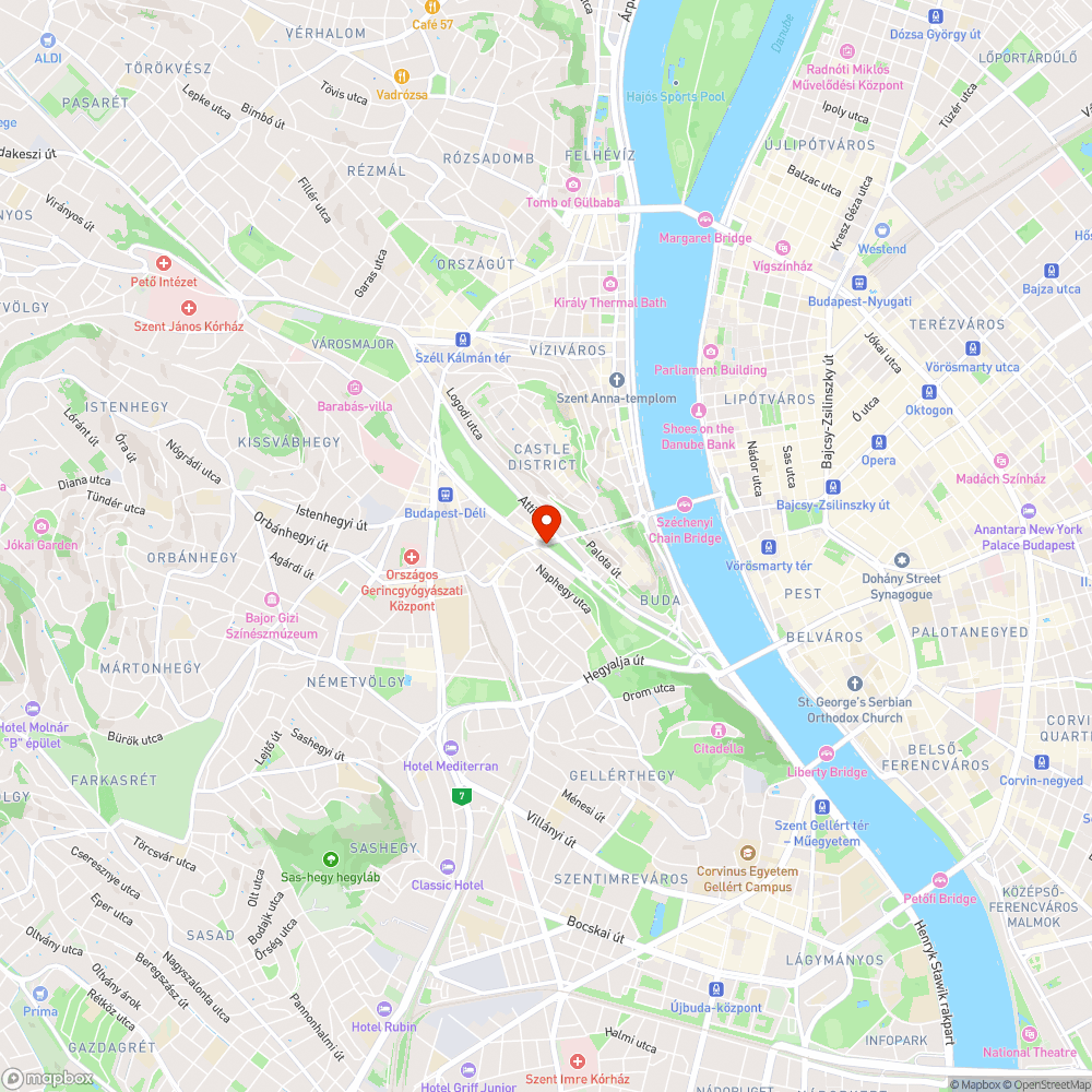 Krisztina tér, zöldfelület bejelentés helye