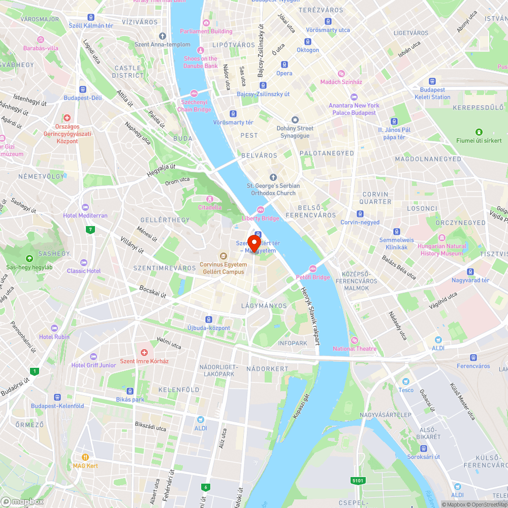 Zenta utca - Budafoki út beláthatatlan kereszteződés bejelentés helye