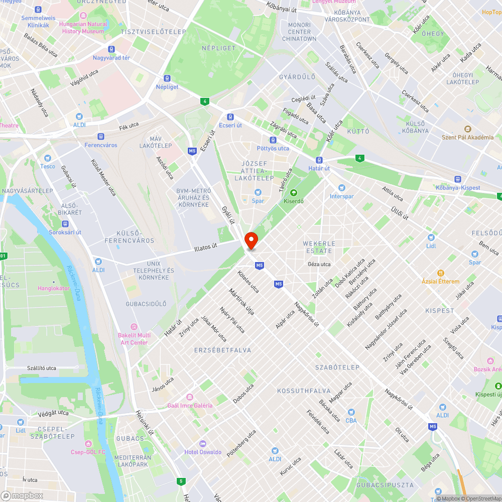 Használhatatlan kerékpártároló bejelentés helye