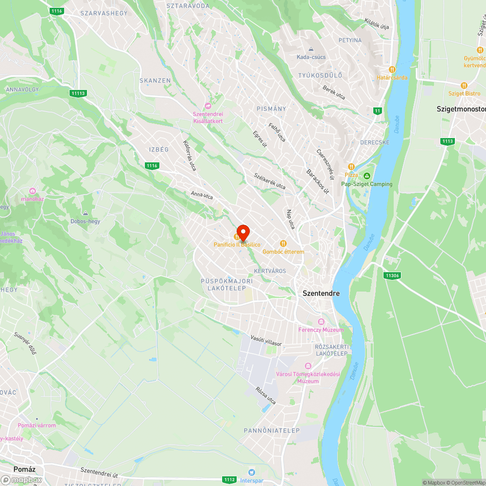 Közvilágitási hiba a Bükkös parton II. bejelentés helye