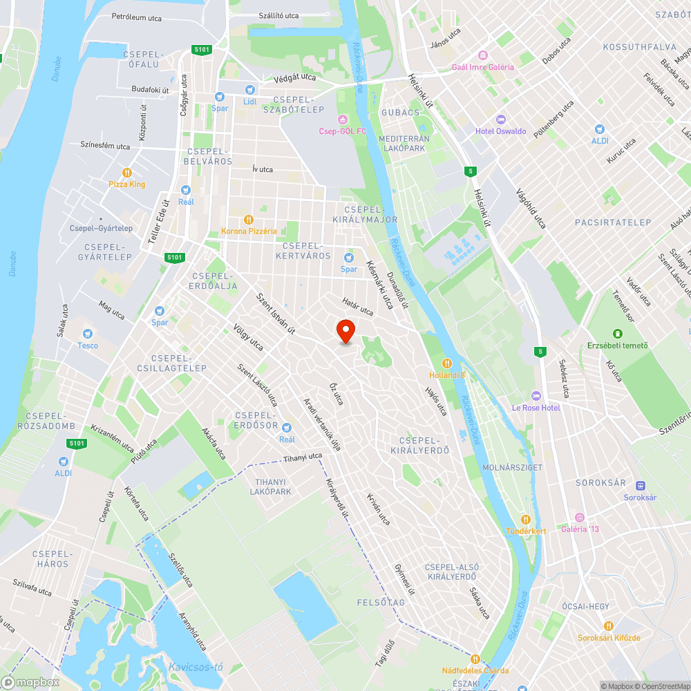 Fenyves út csapadék elvezetése és szilárd útburkolattal ellátása bejelentés helye