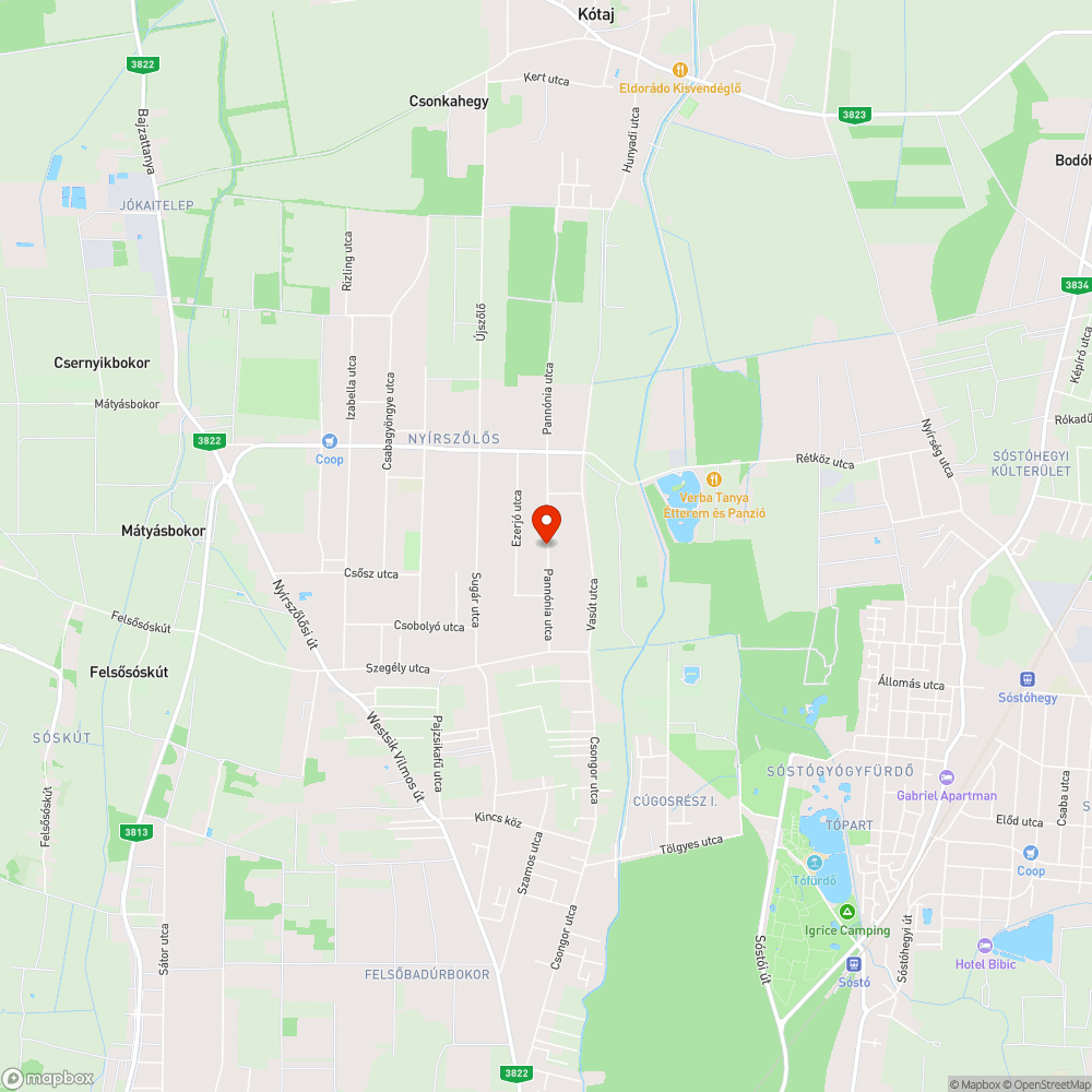 Közvilágítás bejelentés helye