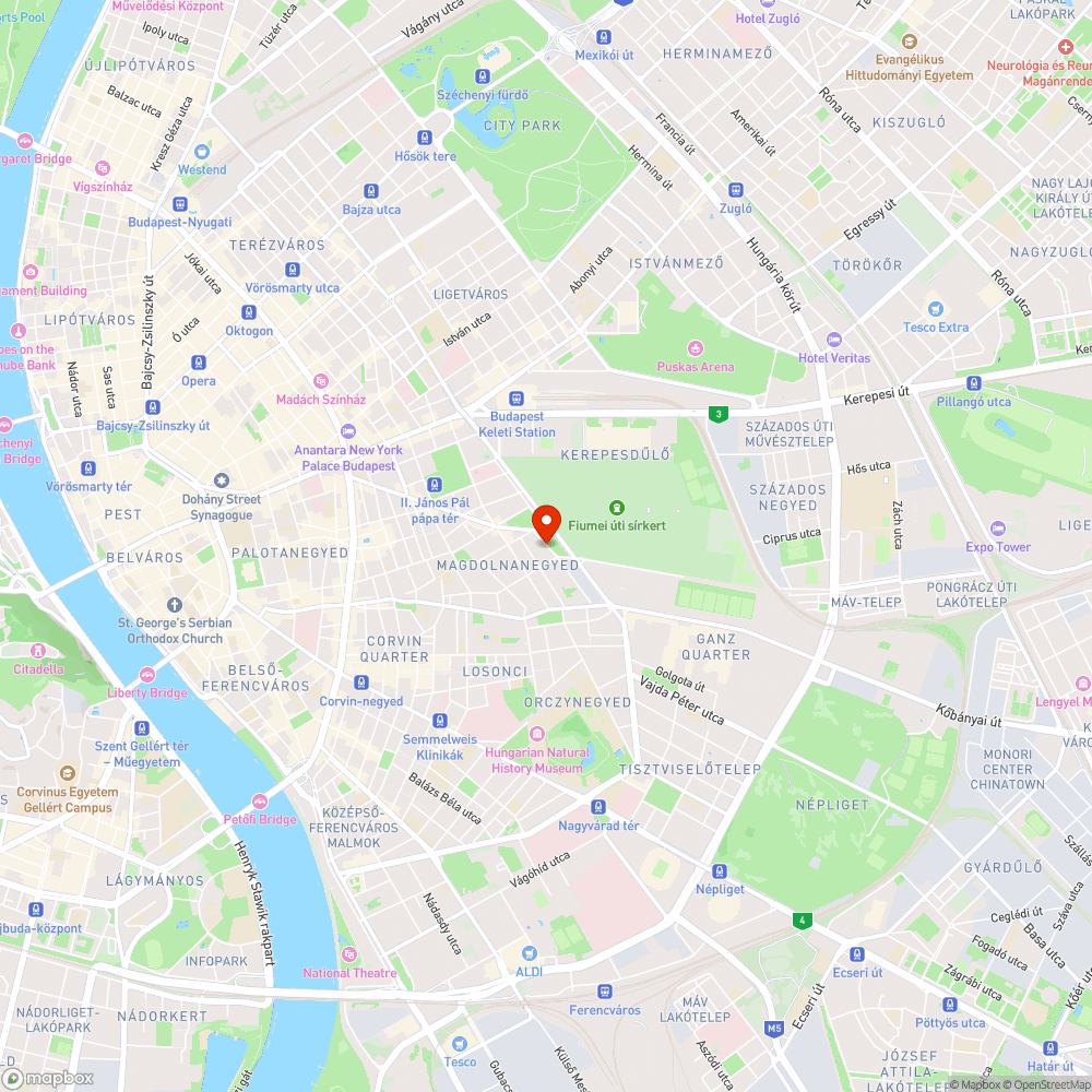 Beszakadt járda bejelentés helye