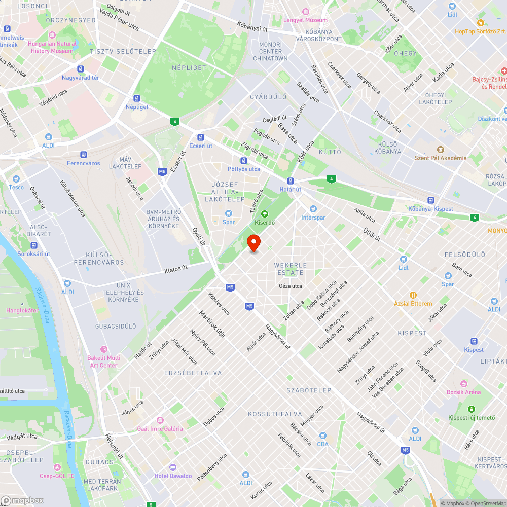 Postaládák random elhelyezése bejelentés helye