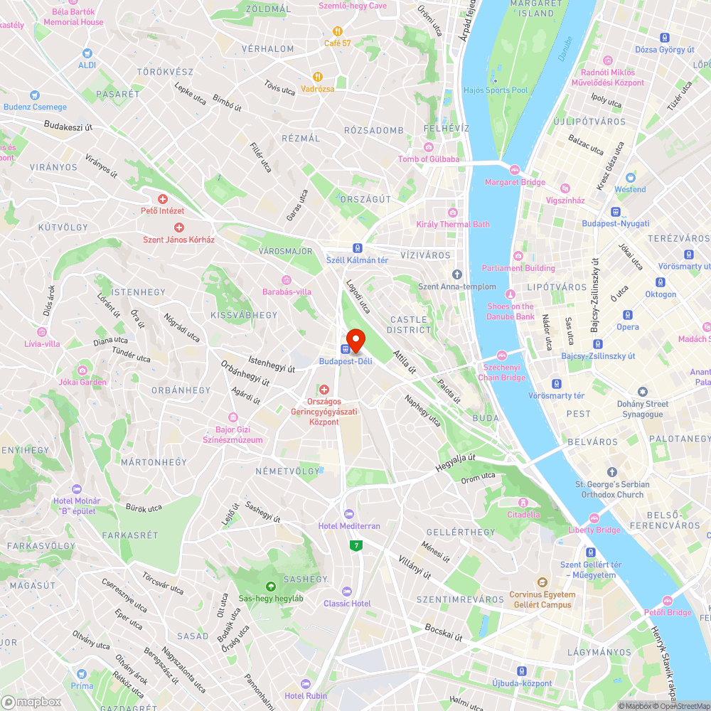 Letépett kuka a Déli PU-nál bejelentés helye