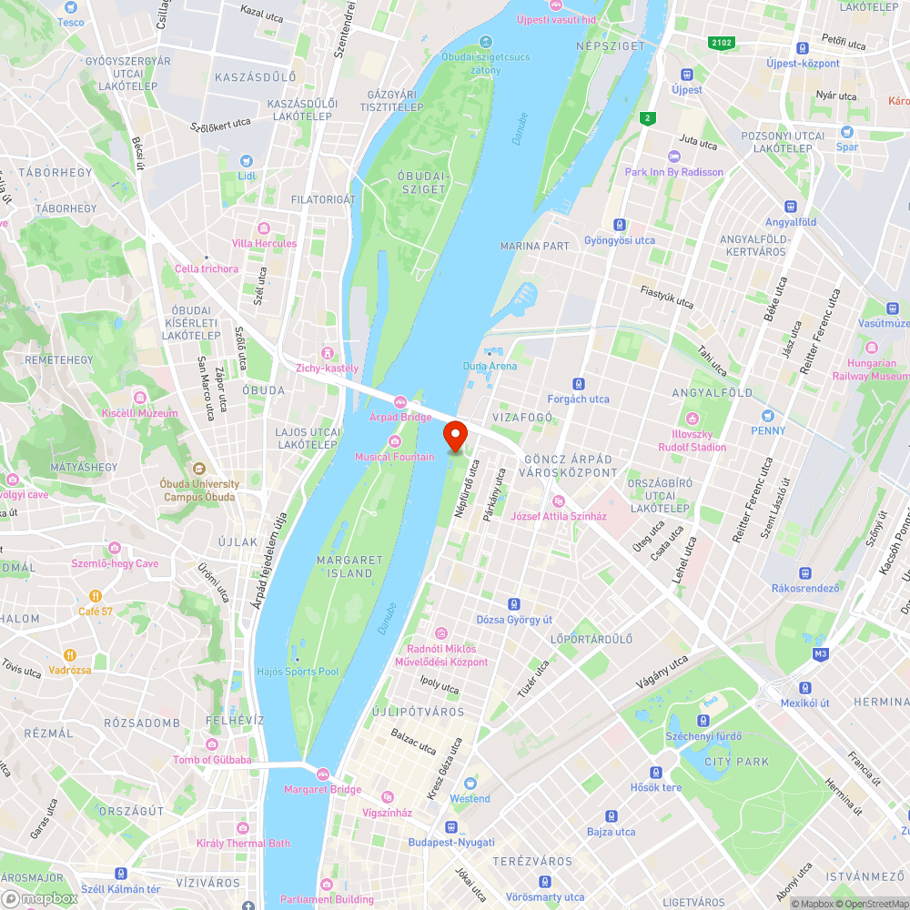 Duna-part - szemét bejelentés helye