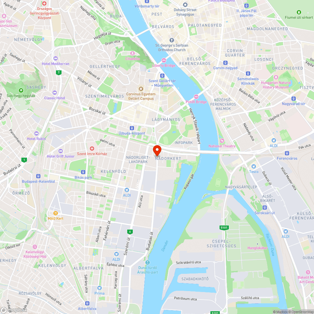 Szemétkupac a Budafoki-Prielle sarkon bejelentés helye