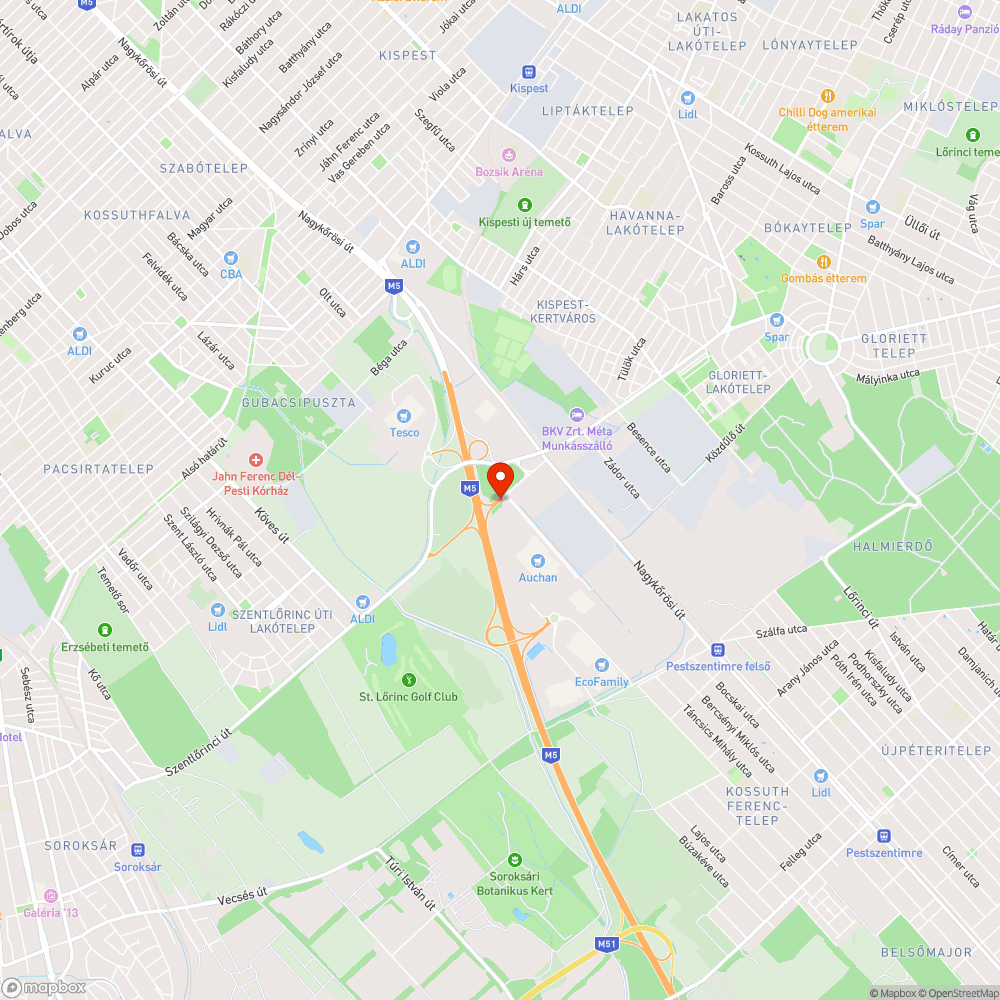 Hiányzik a lakott terület kezdete tábla XXIII. Auchan körforg. bejelentés helye