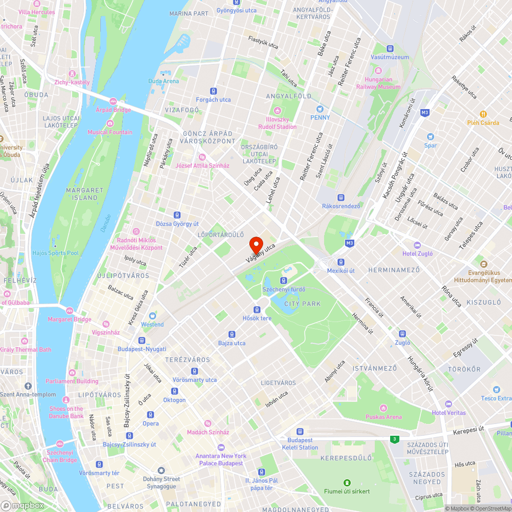 Vágány utca burkolat - kozlekedesre teljesen alkalmatlan bejelentés helye