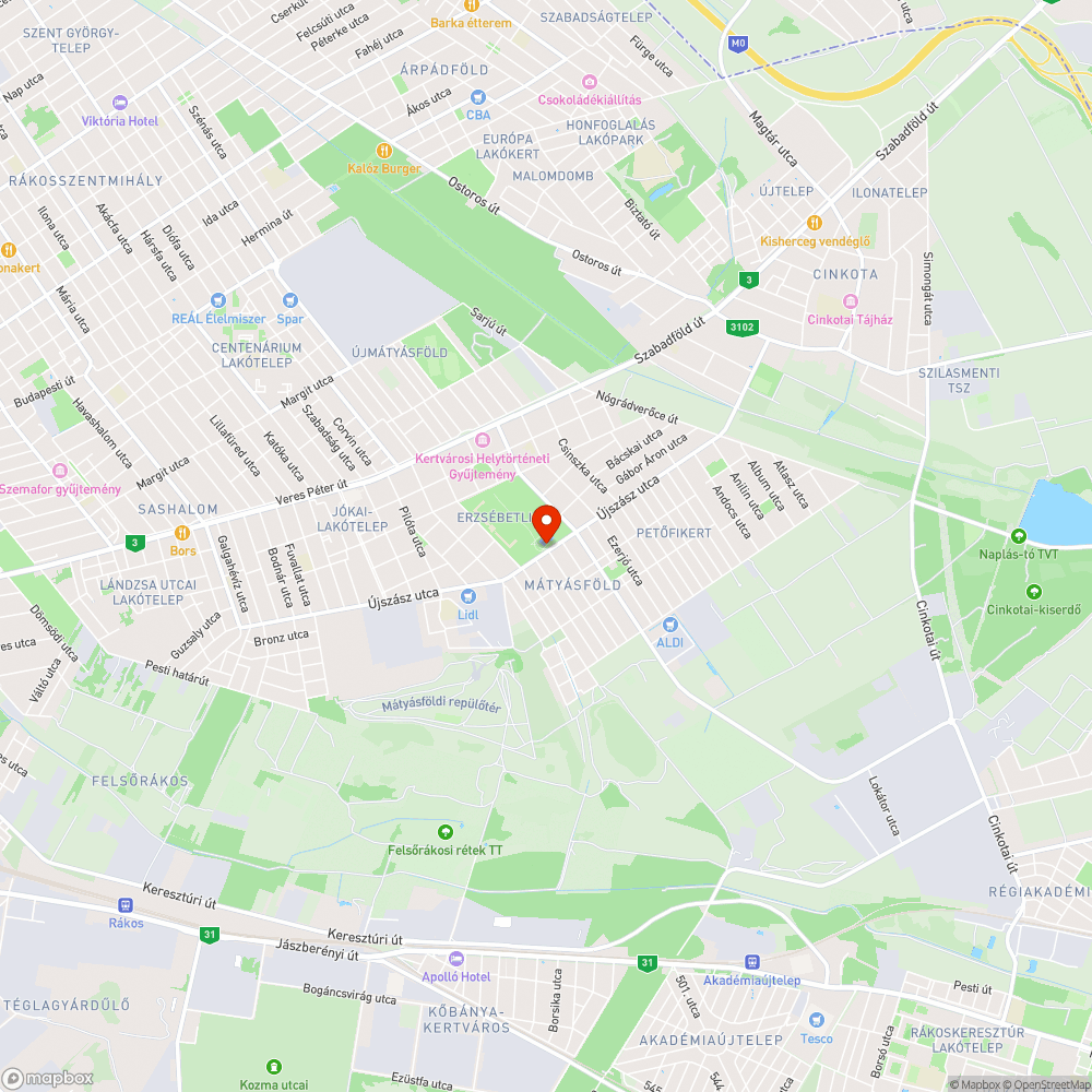 Kidöntött karó bejelentés helye