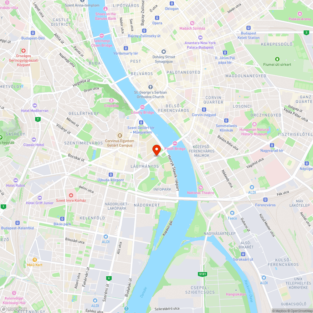 Petőfi híd, budai aluljáróban szemétdomb bejelentés helye