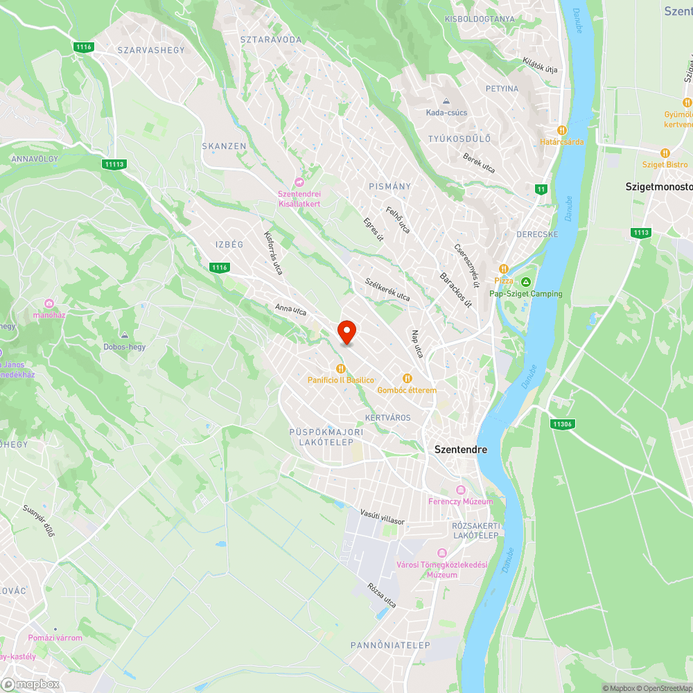 Felkopott festésű zebra az izbégi Szent András templomnál bejelentés helye