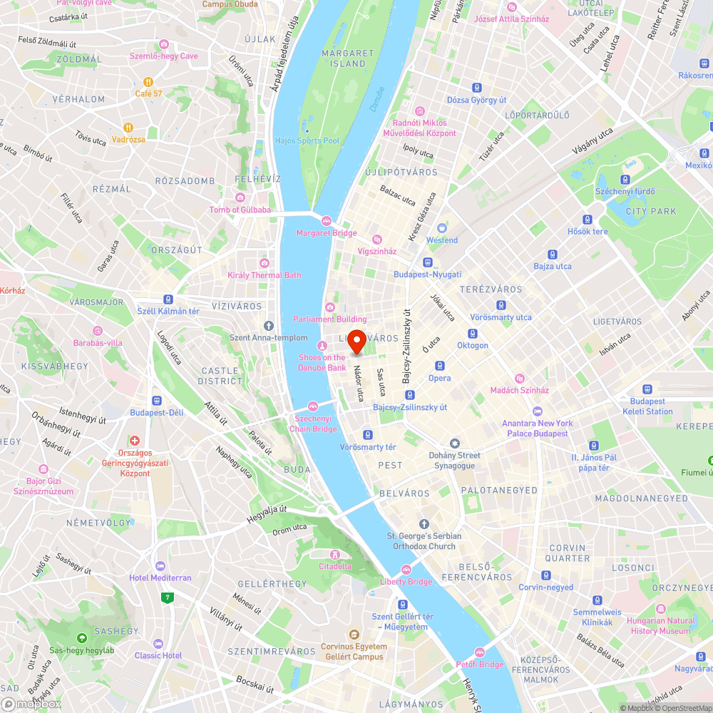 Omlásveszély - Szabadság tér bejelentés helye