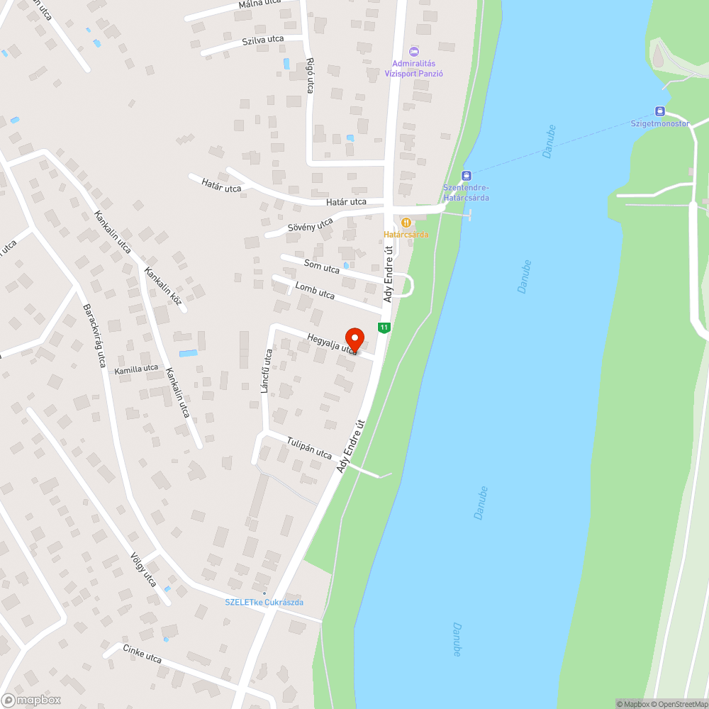 Hegyalja utca bejelentés helye