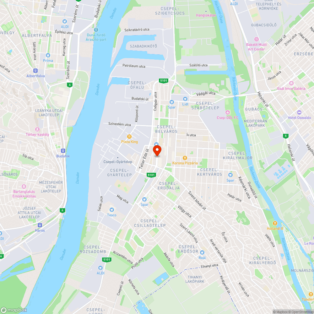 Megrongált HÉV kerítés II. bejelentés helye