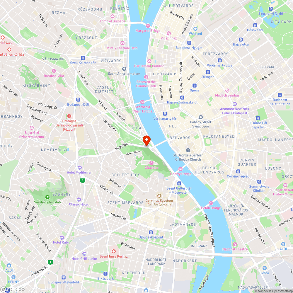 Buszmegáll a Hegyalja út elején bejelentés helye