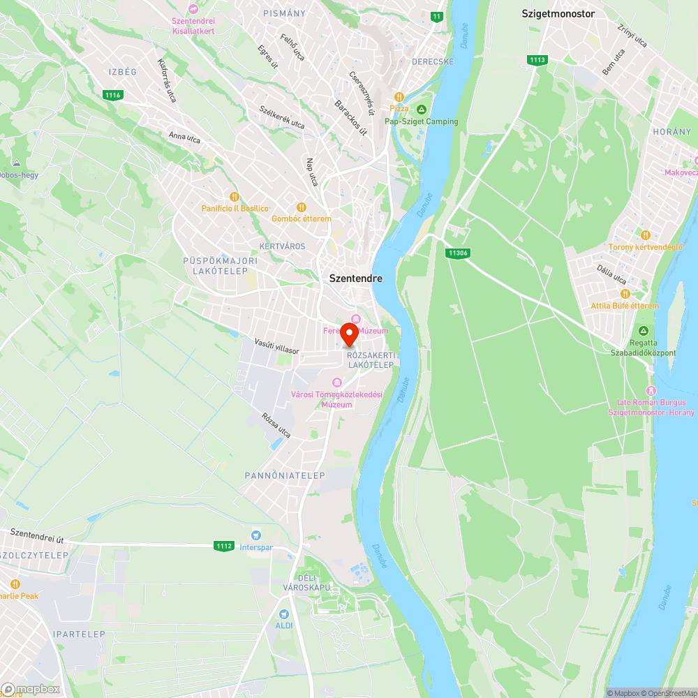 Megrongált tűzcsap bejelentés helye