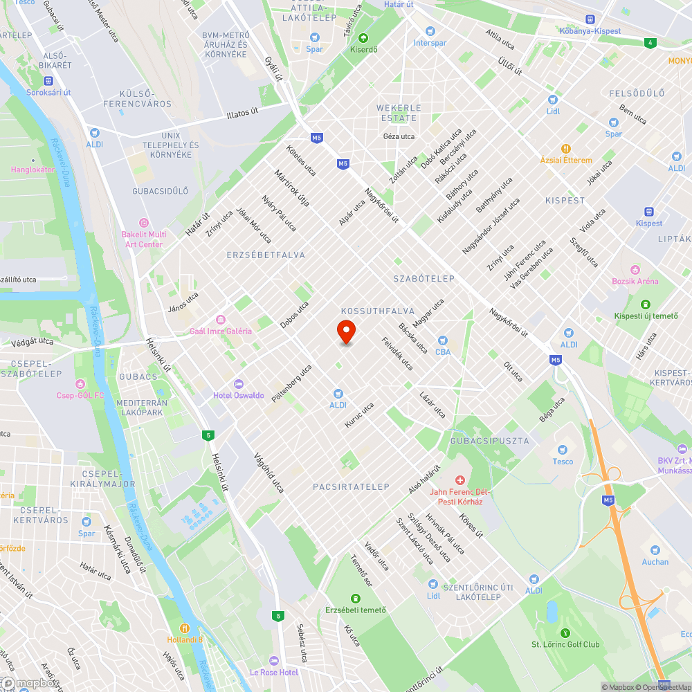 Balesetveszélyes járda bejelentés helye