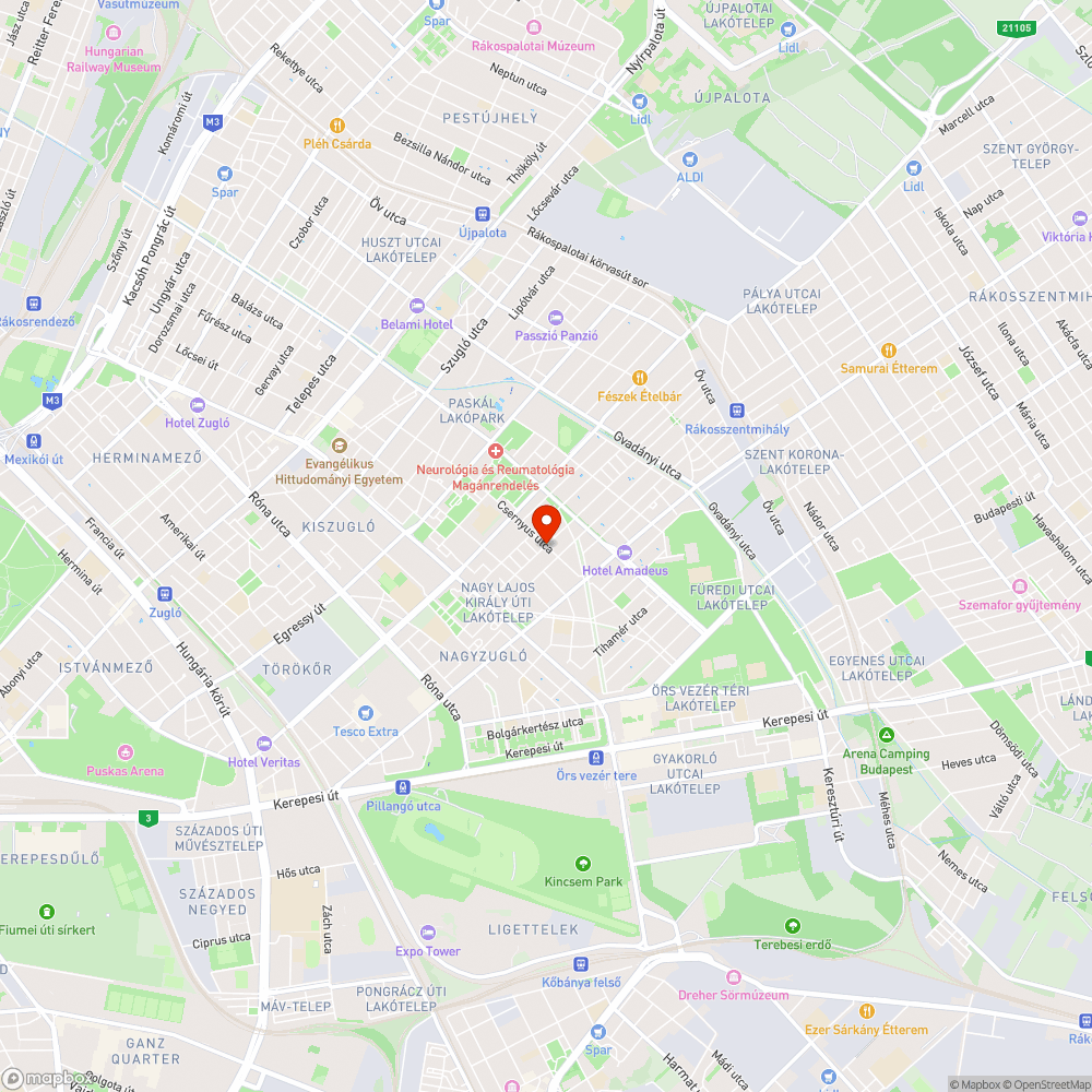 kátyú bejelentés helye