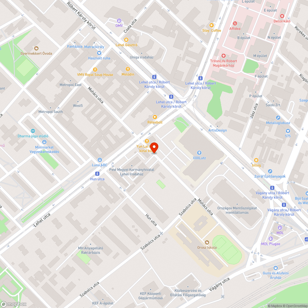 Mohács utca parkoló felfestés bejelentés helye