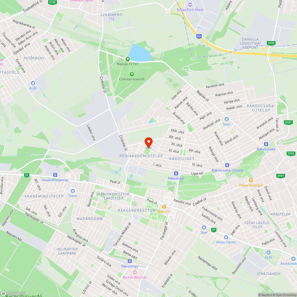 Kristály utcai faágak, fa hulladék bejelentés helye