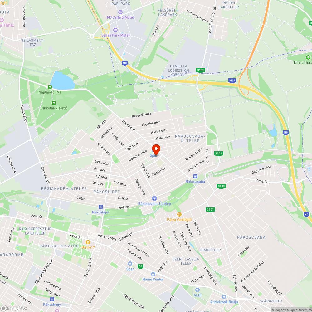 Megrongálódott utcanévtábla bejelentés helye