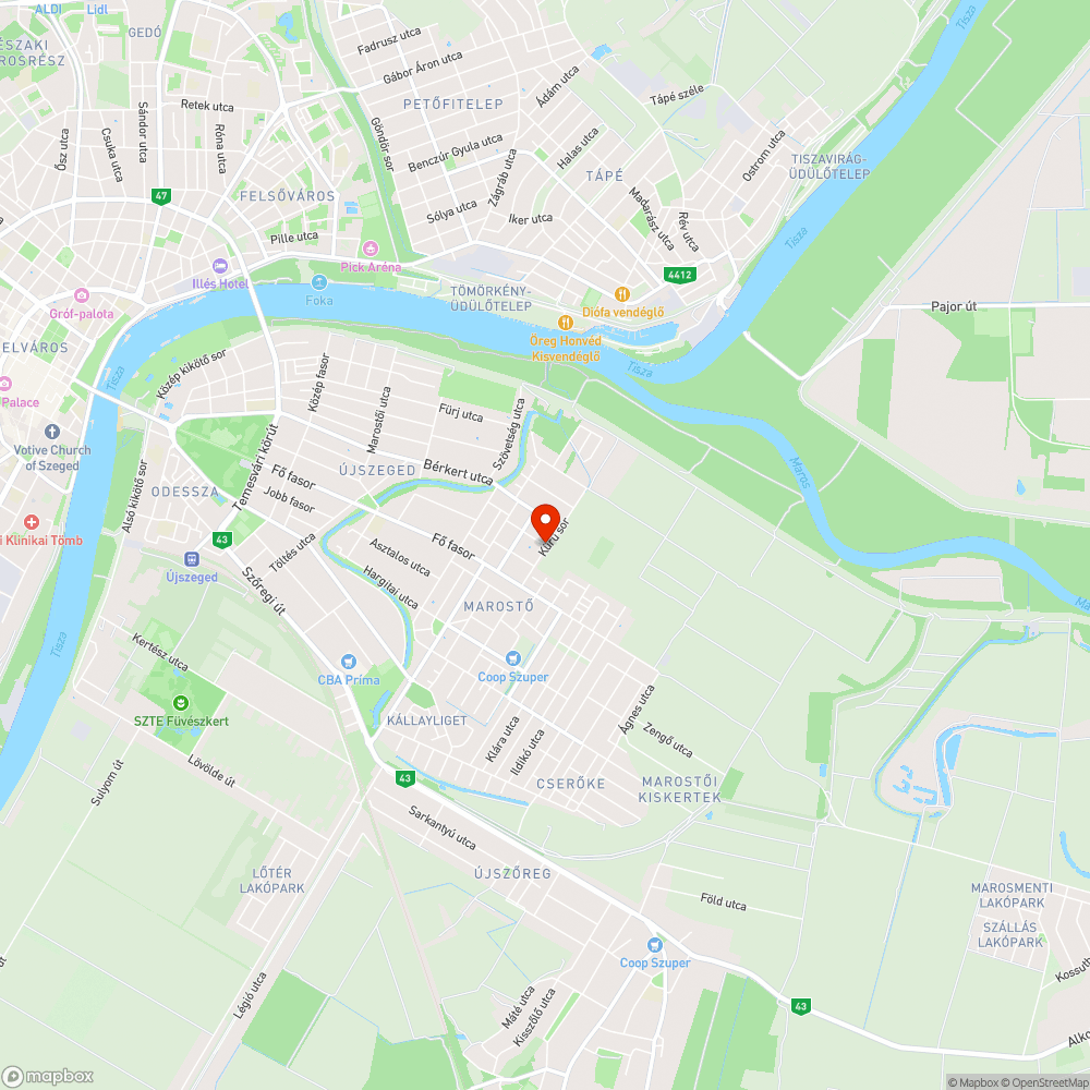 Eldugult árokrendszer bejelentés helye