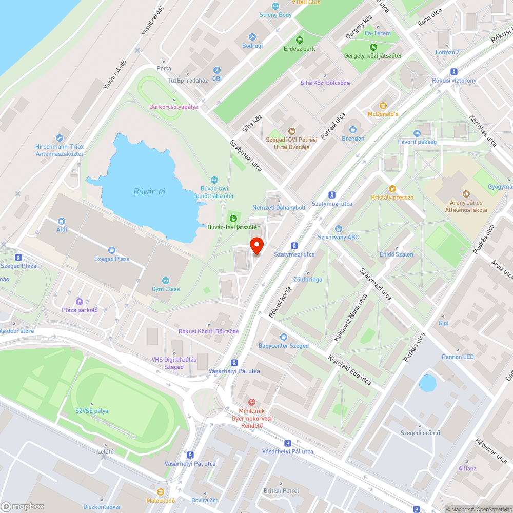 Kivágott fa - Rókusi krt. 33. bejelentés helye