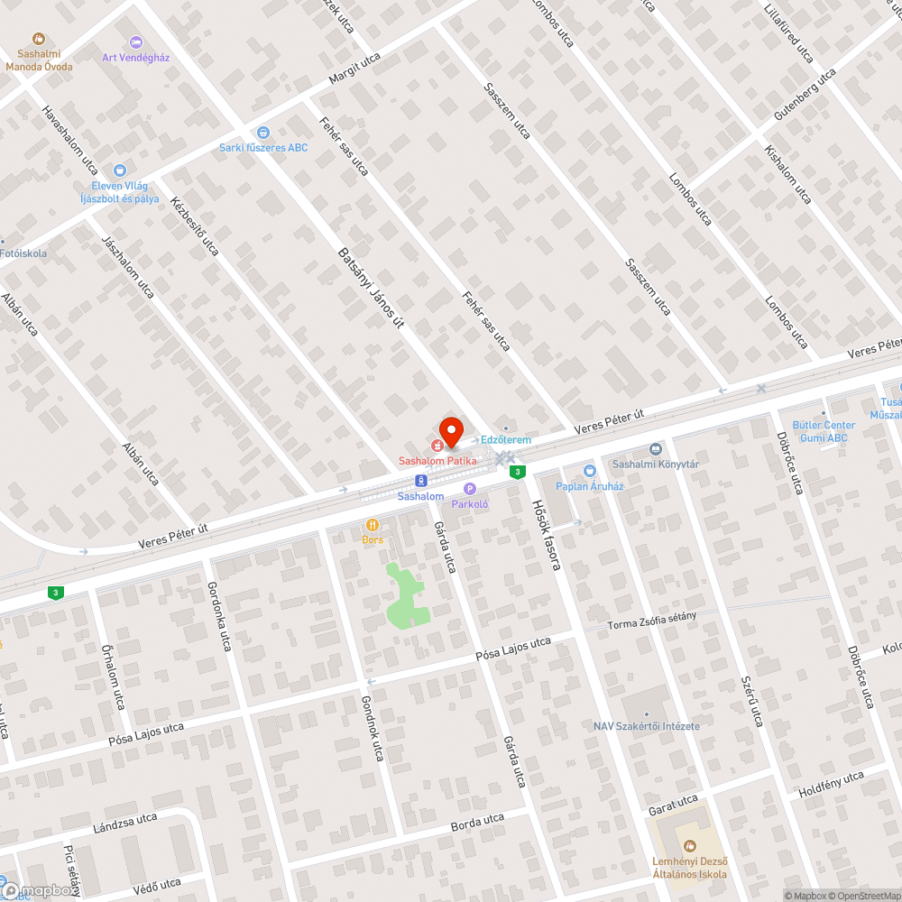 Megdőlt oszlop bejelentés helye