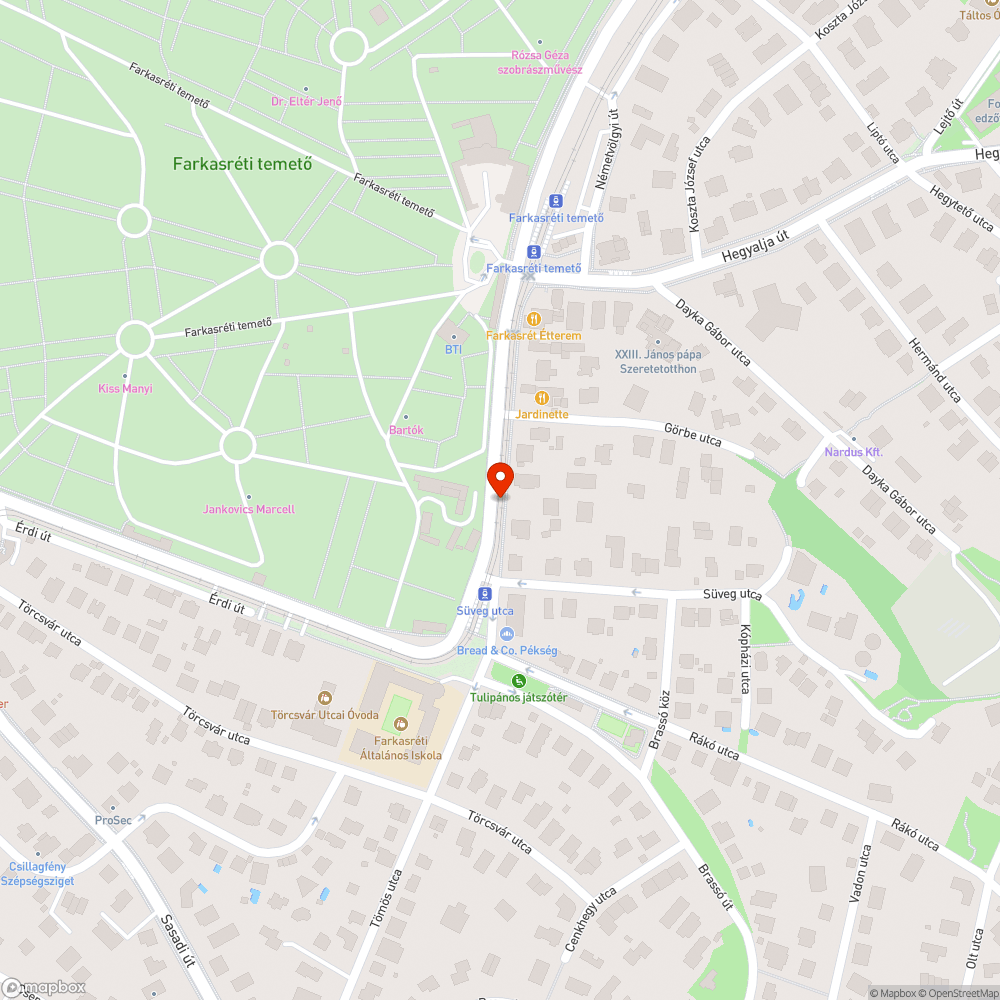 Beszakadó aknafedő bejelentés helye