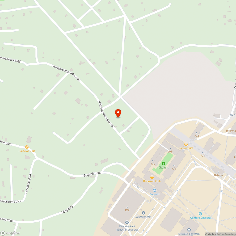 Szemetes kültéri terület bejelentés helye