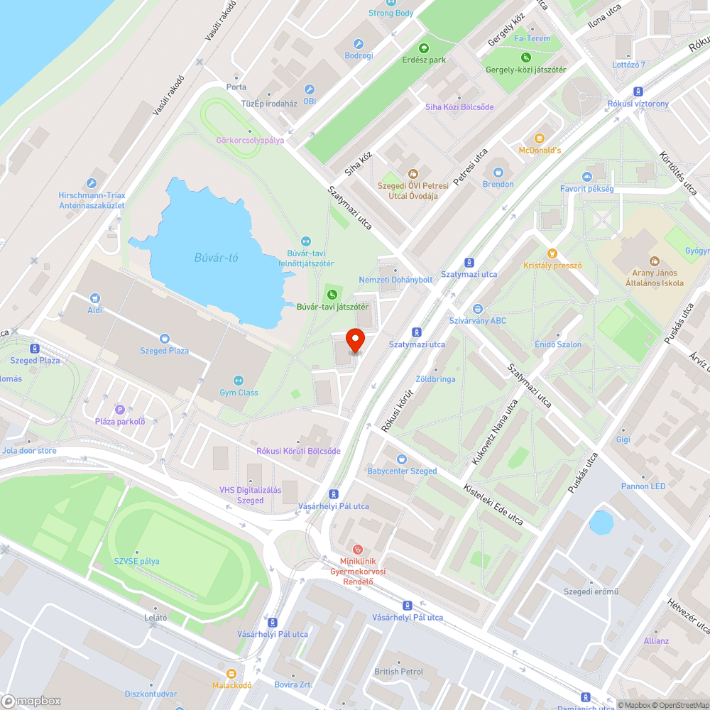 Hiányos pad - Rókusi krt. 33. bejelentés helye