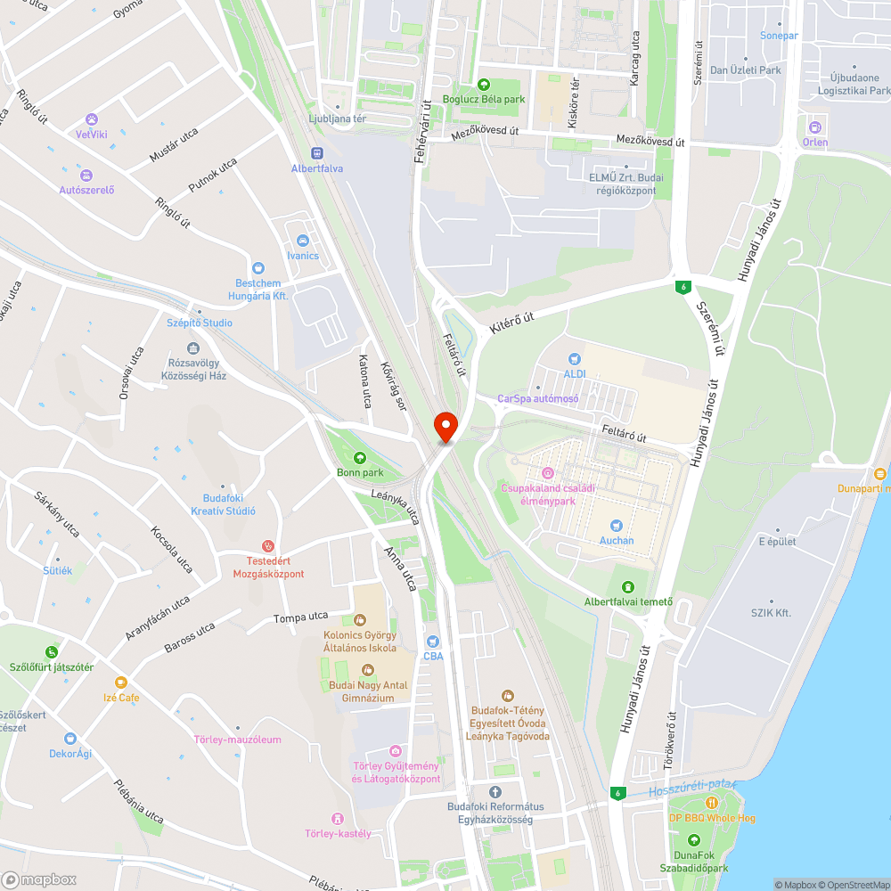 Felüljáró törmelék bejelentés helye