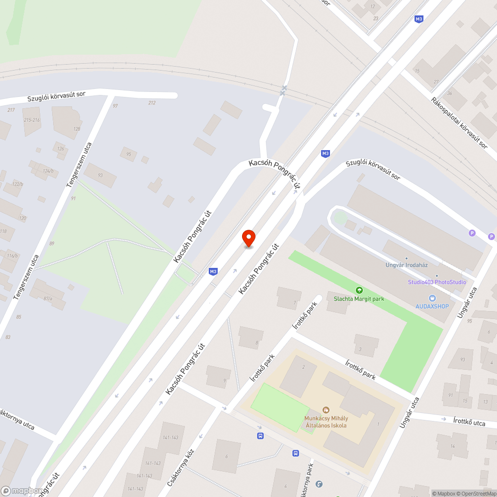 Kiégett lámpa bejelentés helye