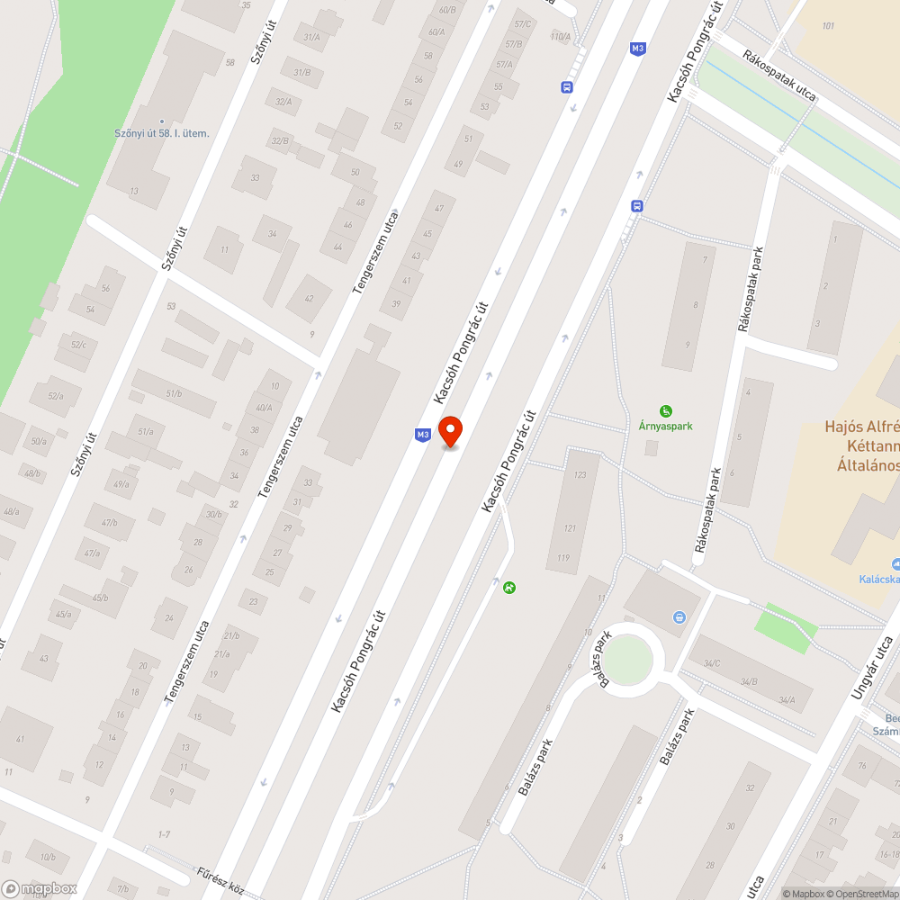 Kiégett lámpa bejelentés helye