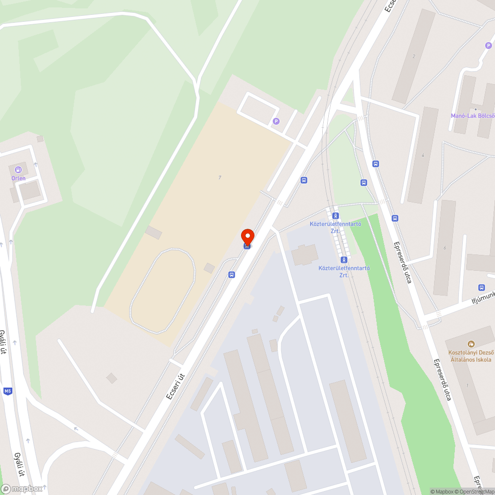 Szétrobbant megállóüveg bejelentés helye