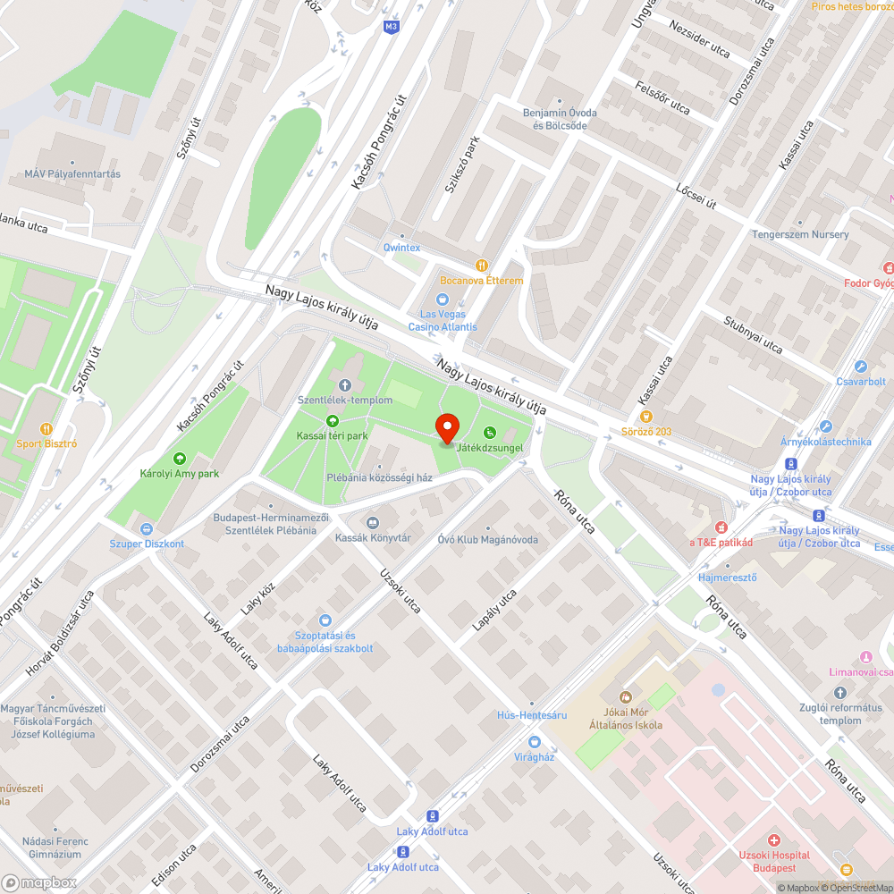 Lelakott kutyafuttató bejelentés helye