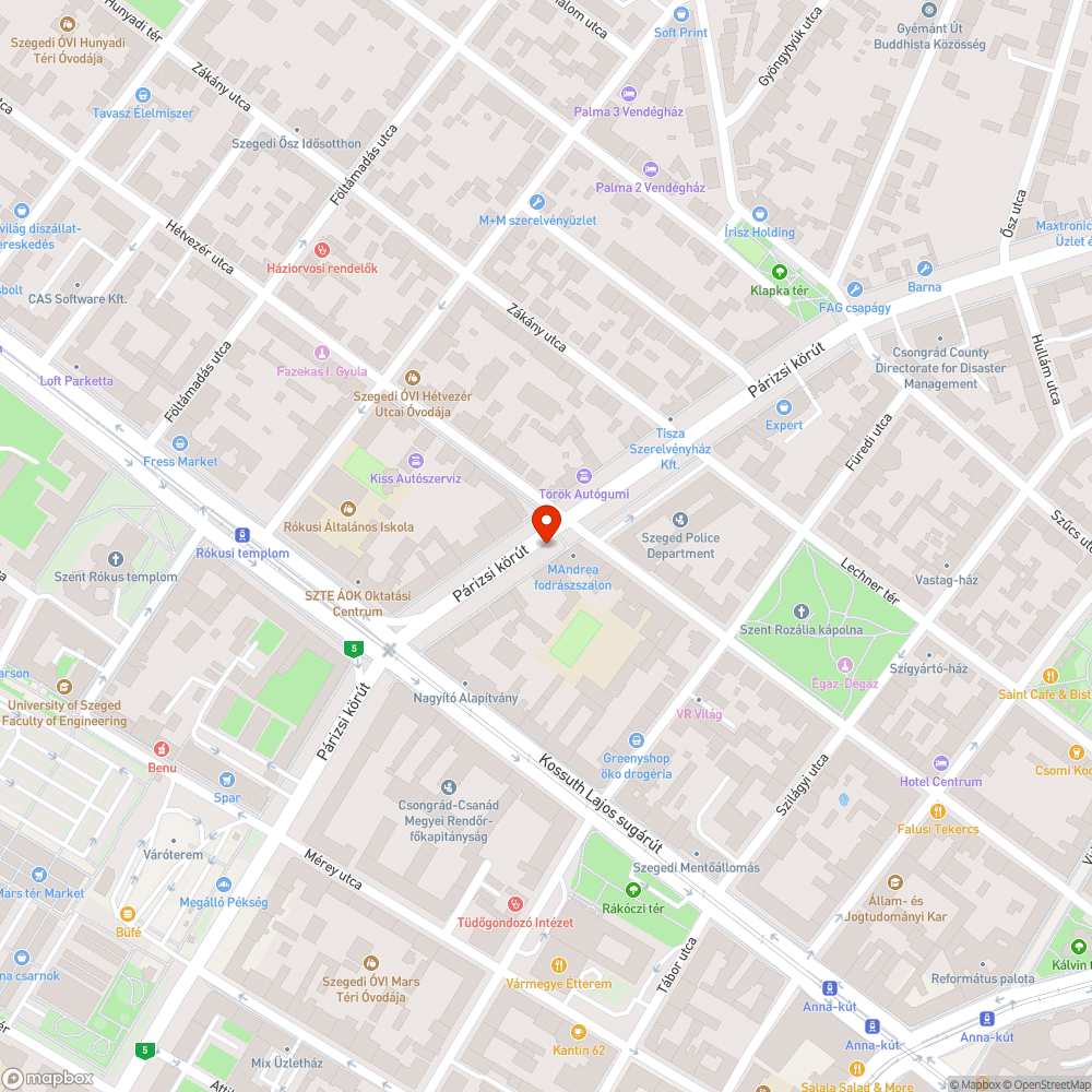 Hiányzik a szemetes - Párizsi krt. bejelentés helye