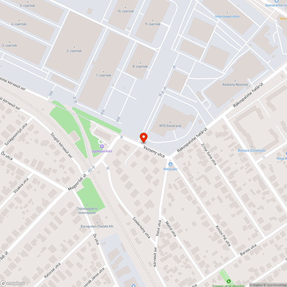 Megsüllyedt aknafedél bejelentés helye